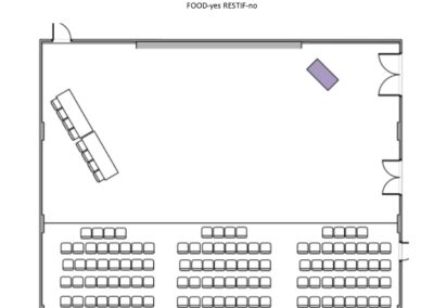 Theater style with speaker panel