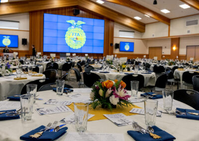 A dinner event at Sequoia Center